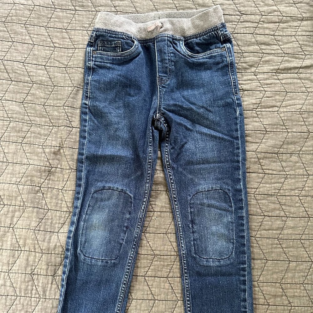 Hanna Andersson Pull-On Double Knee Slim Jeans